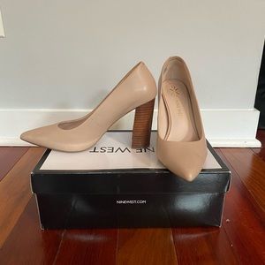 Nude Nine West heels